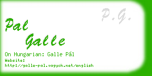 pal galle business card